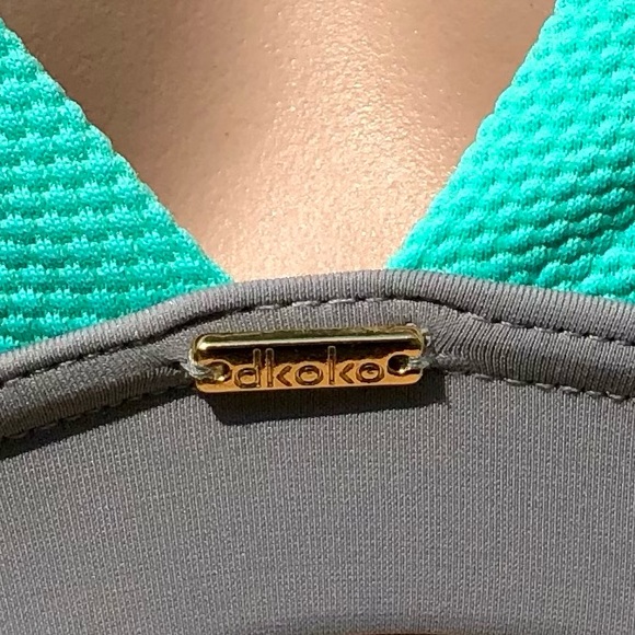 Dkoko Plus Triangle Surfing Athletic Swimsuit Bikini Bathing Suit Top XL - Picture 4 of 11